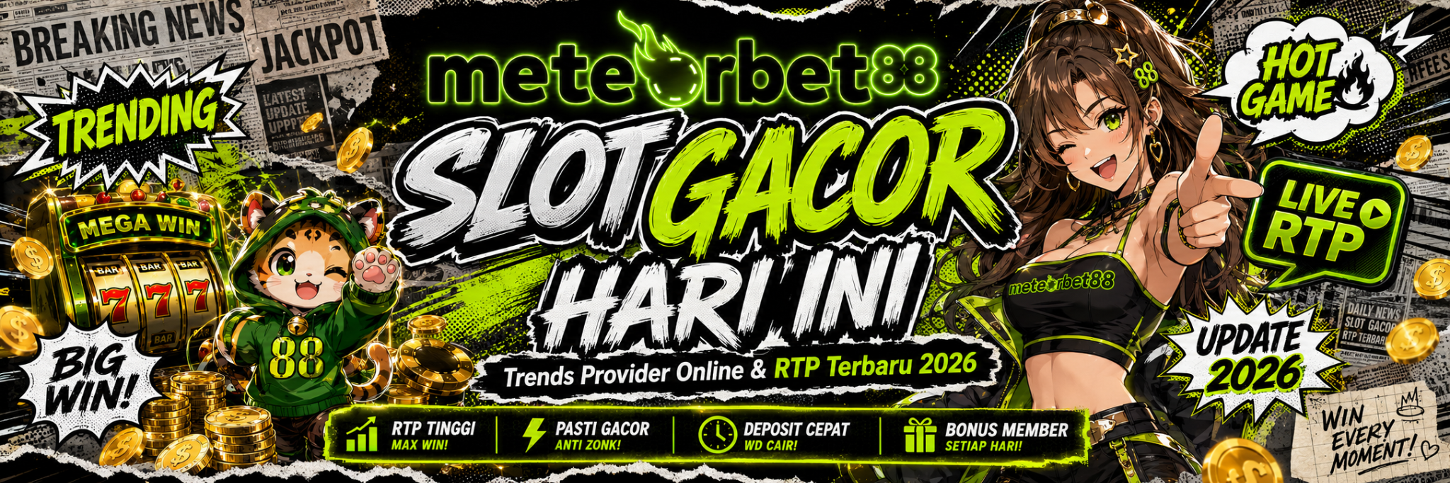 METEORBET88 ♨️ Slot Gacor Hari Ini, Trends Provider slot88 Online & RTP Terbaru Depo 5K